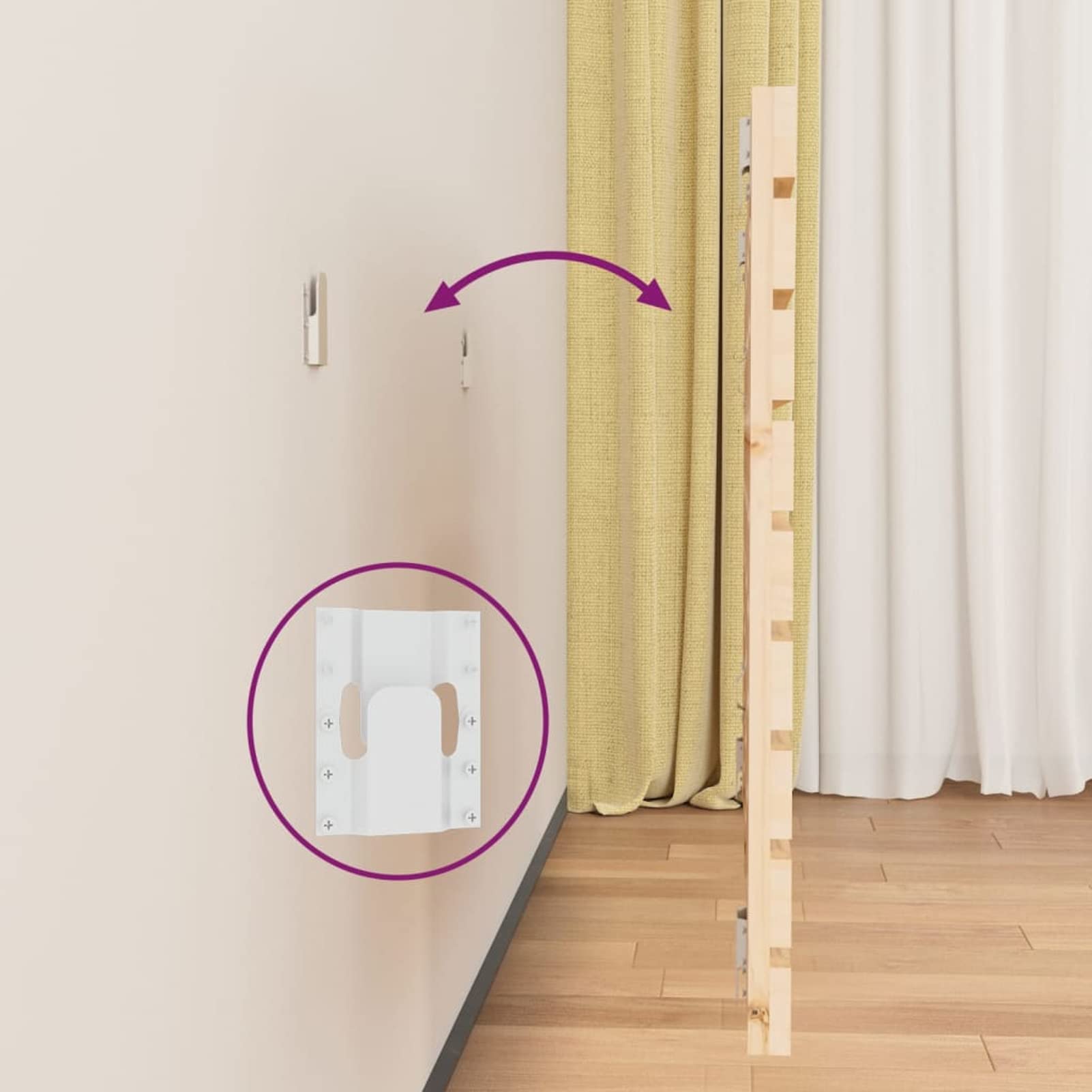 824758 Testiera da Parete 141x3x63 cm in Legno Massello di Pino Testata in Legno,Testata Letto Matrimoniale Muebles Dormitorio Spalliera Letto Testiere per Letto Matrimoniale