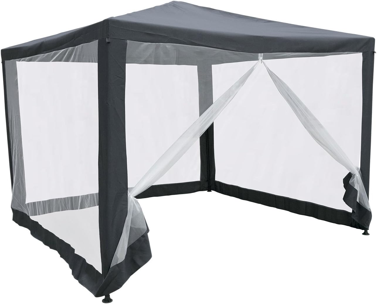 Galileo 2415094 Dakar Gazebo with Mosquito Net, Iron, 3 X 3 M, Grey