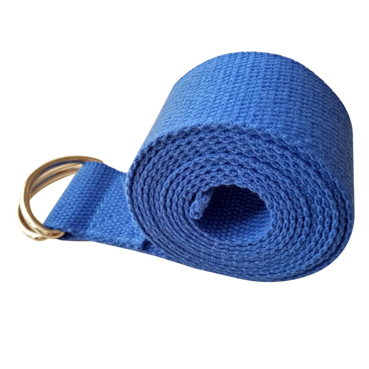 Happyyami Yoga Mat Carrier Exercise Belt Cotton Yoga Stretch Rope d Ring Buckle for All Levels