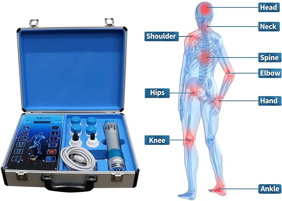 KLUFO Shockwave Therapy Machine for Ed, Shockwave Therapy Machine Electromagnetic, Extracorporeal Shock Wave Machine, Shock Wave Therapy Equipment for Physical Pain Relief