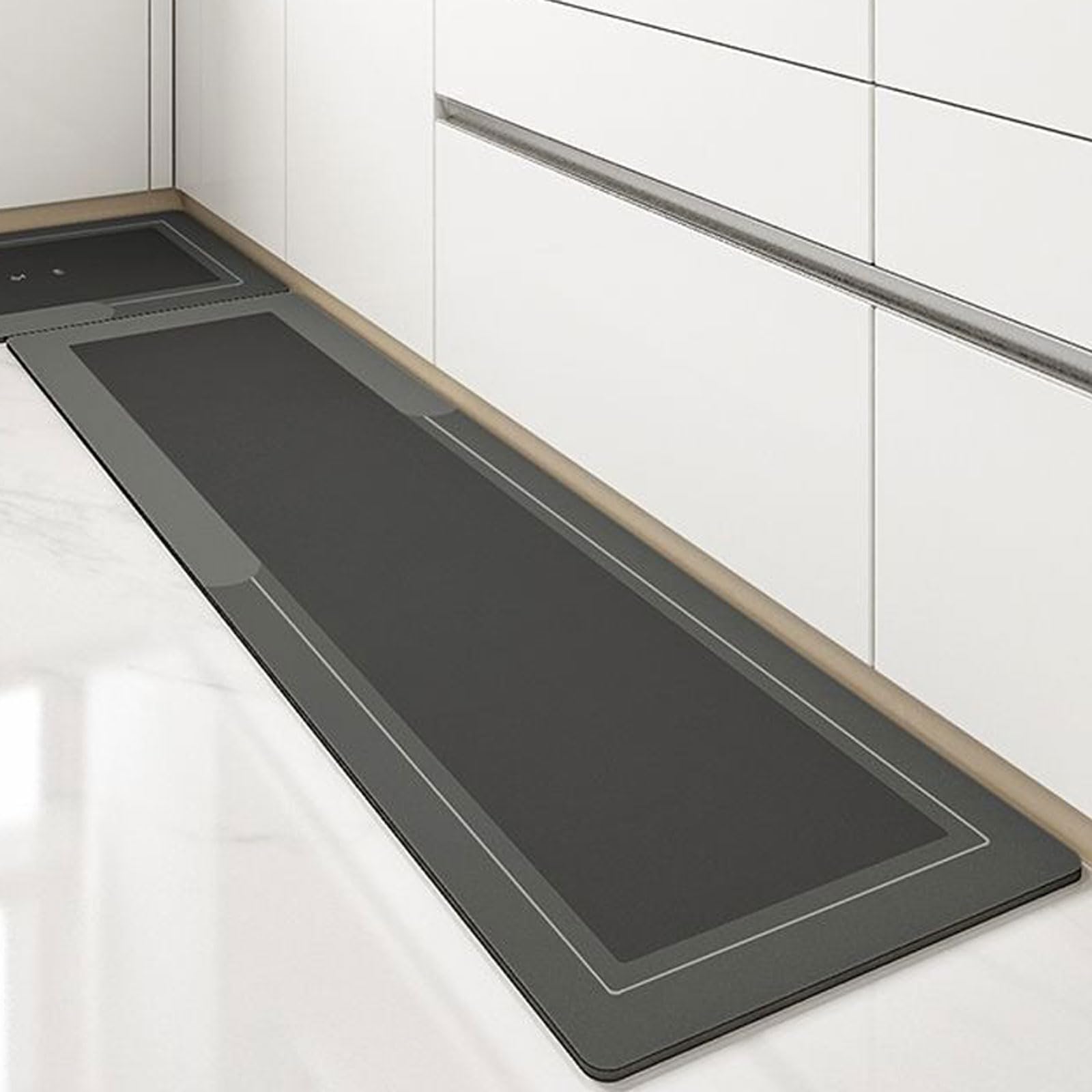 Tapis de bain absorbant à séchage rapide et antidérapant 50x180cm