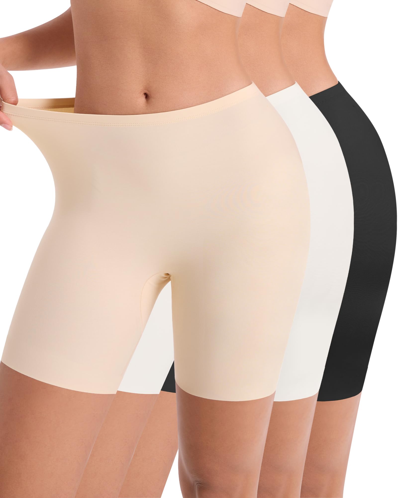 Seamless Cooling Slip Shorts Under Dresses Anti Chafing Boyshorts