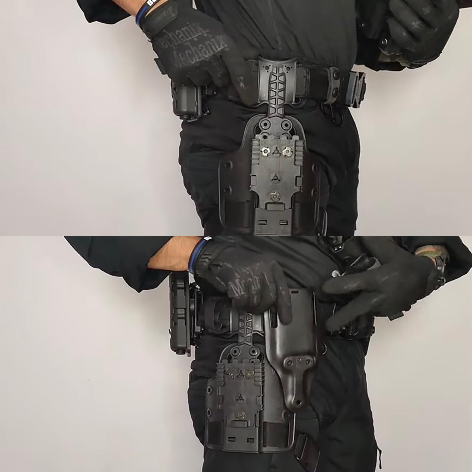 Adaptador Drop Flex con plataforma de pierna de una sola correa para pistolas, funda ajustable para muslos 6004, panel de pierna caída