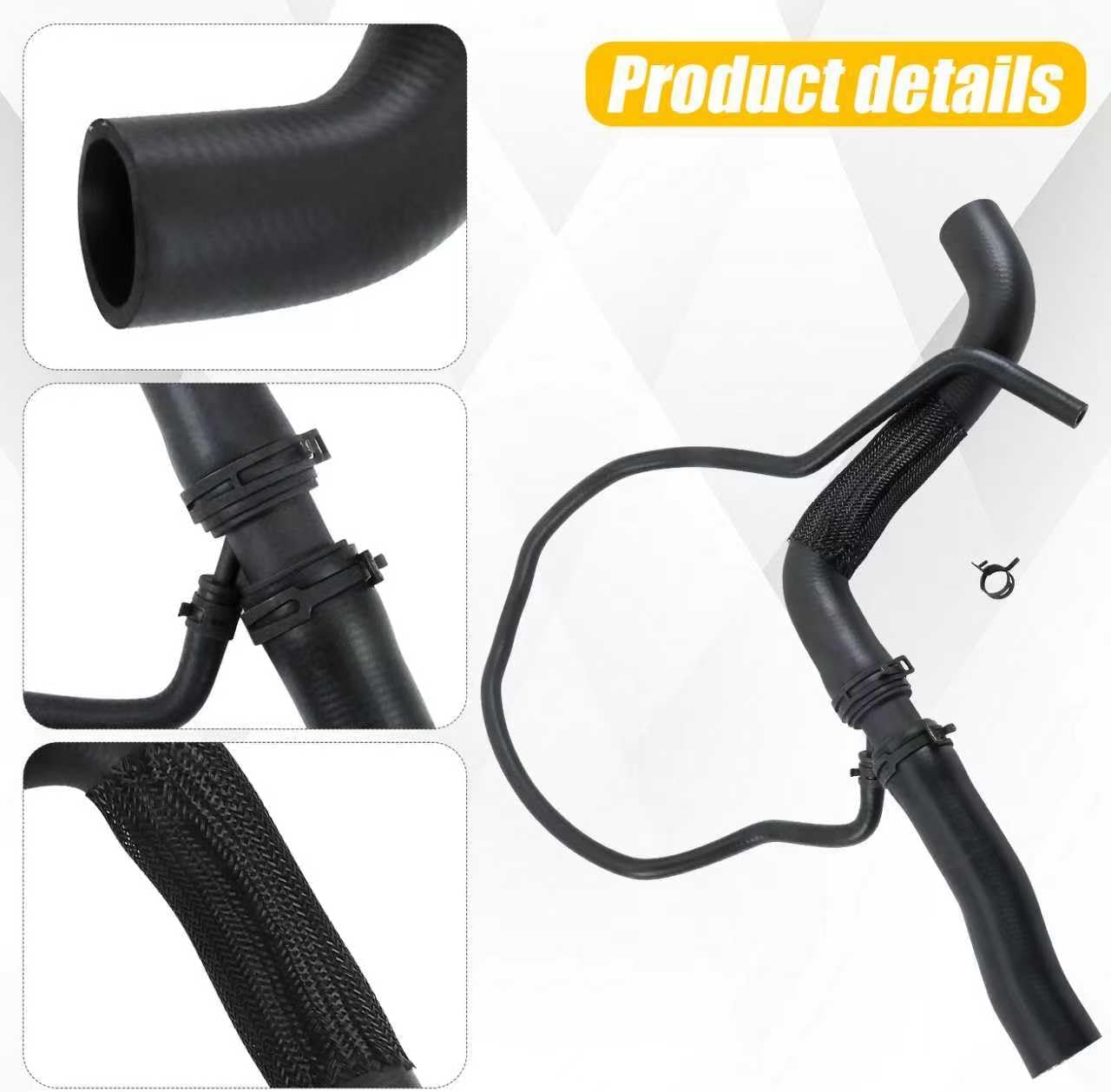 Radiator Coolant Hose CT4Z8260A CT4Z8260B Compatible with Ford Edge 2.0L L4 2012-2015 Upper Engine HVAC Heater Hose Replaces DT4Z8260A