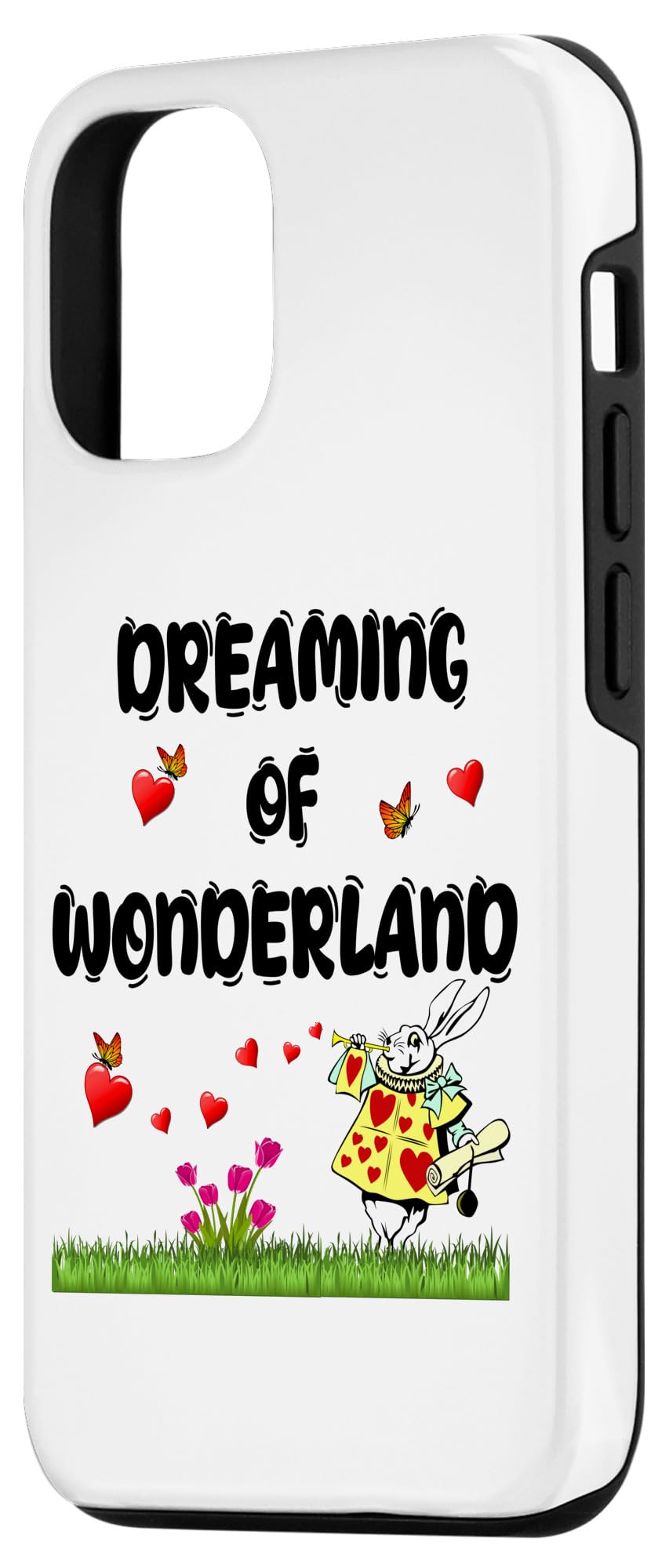 アリス・イン・ワンダーランド iPhone 14 Proケース iPhone 14 Pro用 リング付 抗菌ハイブリッドケース [アリス