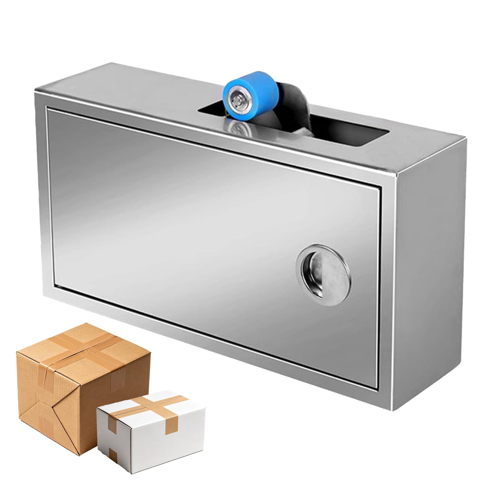 Sigillatrice automatica per cartone, dispenser manuale per nastro, lunghezza regolabile, non necessita di elettricità, compatibile con nastro da 2,5 cm per confezioni regalo alimentari
