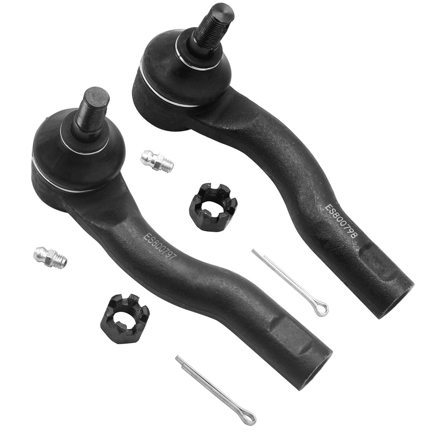 4pcs Front Inner & Outer Tie Rod Ends Kit Fit for Ford Fusion 2.5L L4