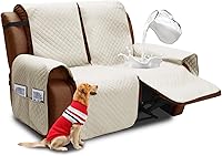 Vista 26 de XINEAGE Funda para Sillón Reclinable Resistente al Agua, Fundas Antideslizantes para Silla Reclinable para Silla Reclinable con Bolsillos, Fundas