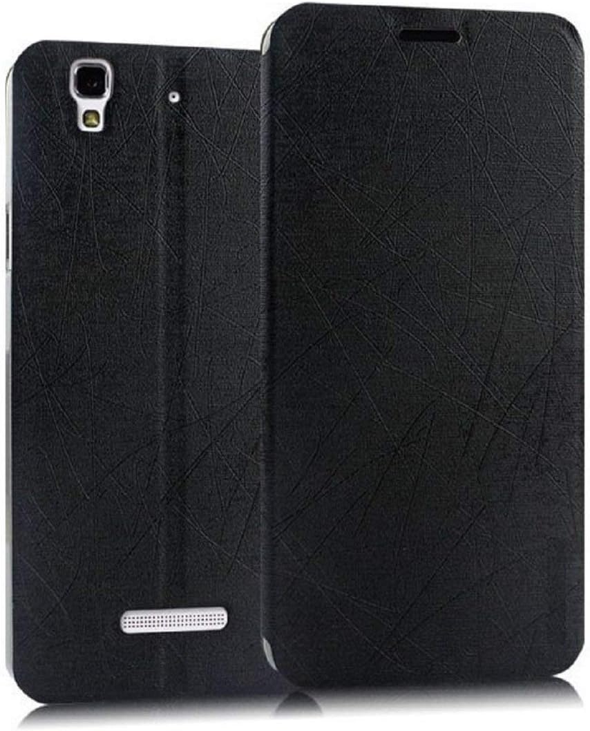 GoRogue Rain Flip Cover Case for Micromax Yu Yureka - Black