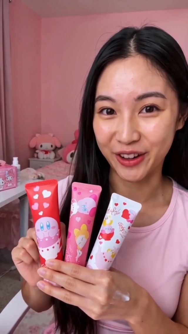 Amazon.com : Lovisia Kirby 3EA Cute Hand Cream for Women, Small