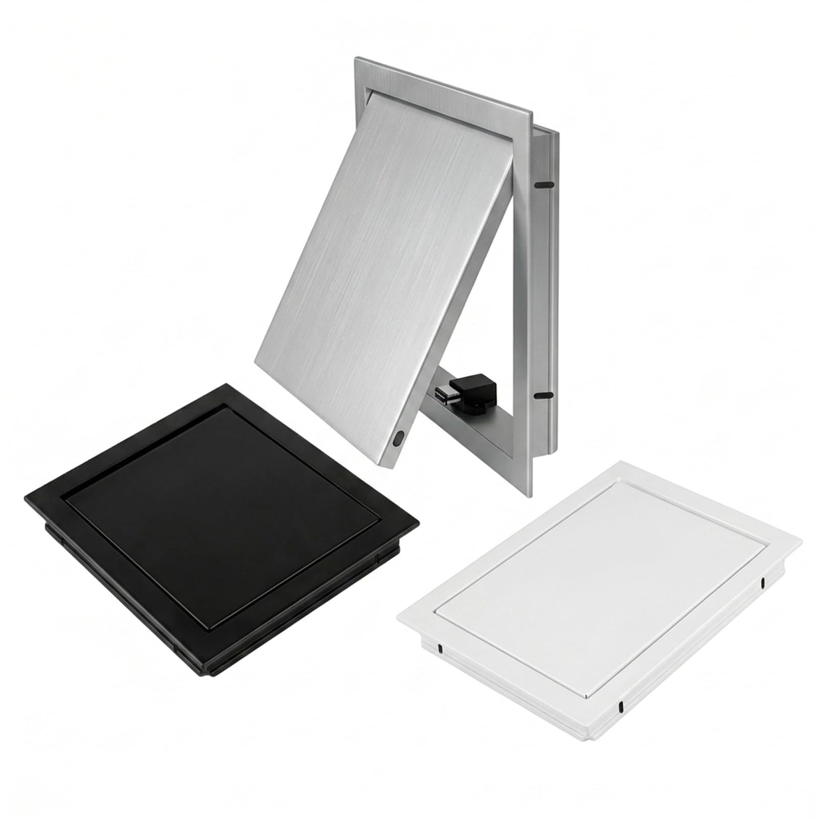 Panel de Acceso Oculto de Aluminio con Cierre Magnético, Trampilla Pladur Apertura Rápida. Puerta de Inspección Alicatable Empotrada Ideal para Fontanería Techos Pared y Baño.(Gris,200 x500 mm)