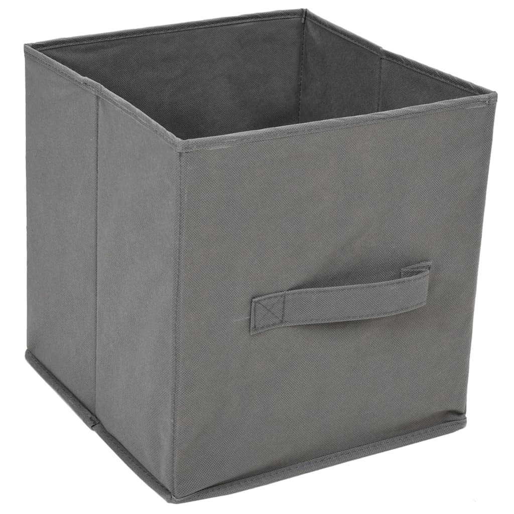 Armadio con 3 cassetti in tessuto, grigio, 34 x 34 x 101 cm, telaio in acciaio, cassettiera per ufficio, soggiorno, camera da letto, corridoio, officina, con organizer versatile e ripiano