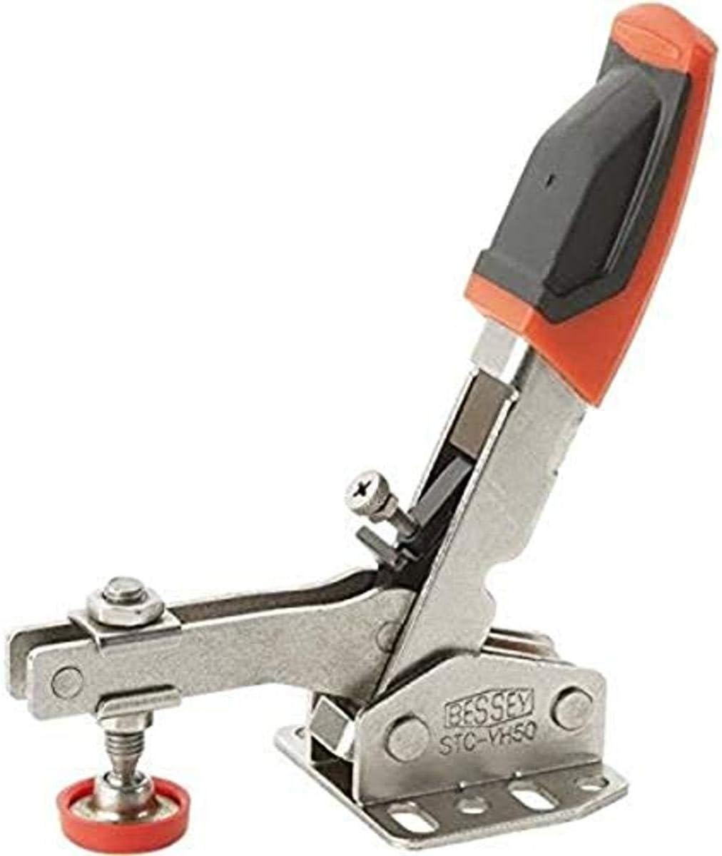 BESSEY STCHH70 Horizontal AutoAdjust Toggle Nickel Plated Clamp, Silver Clamps For
