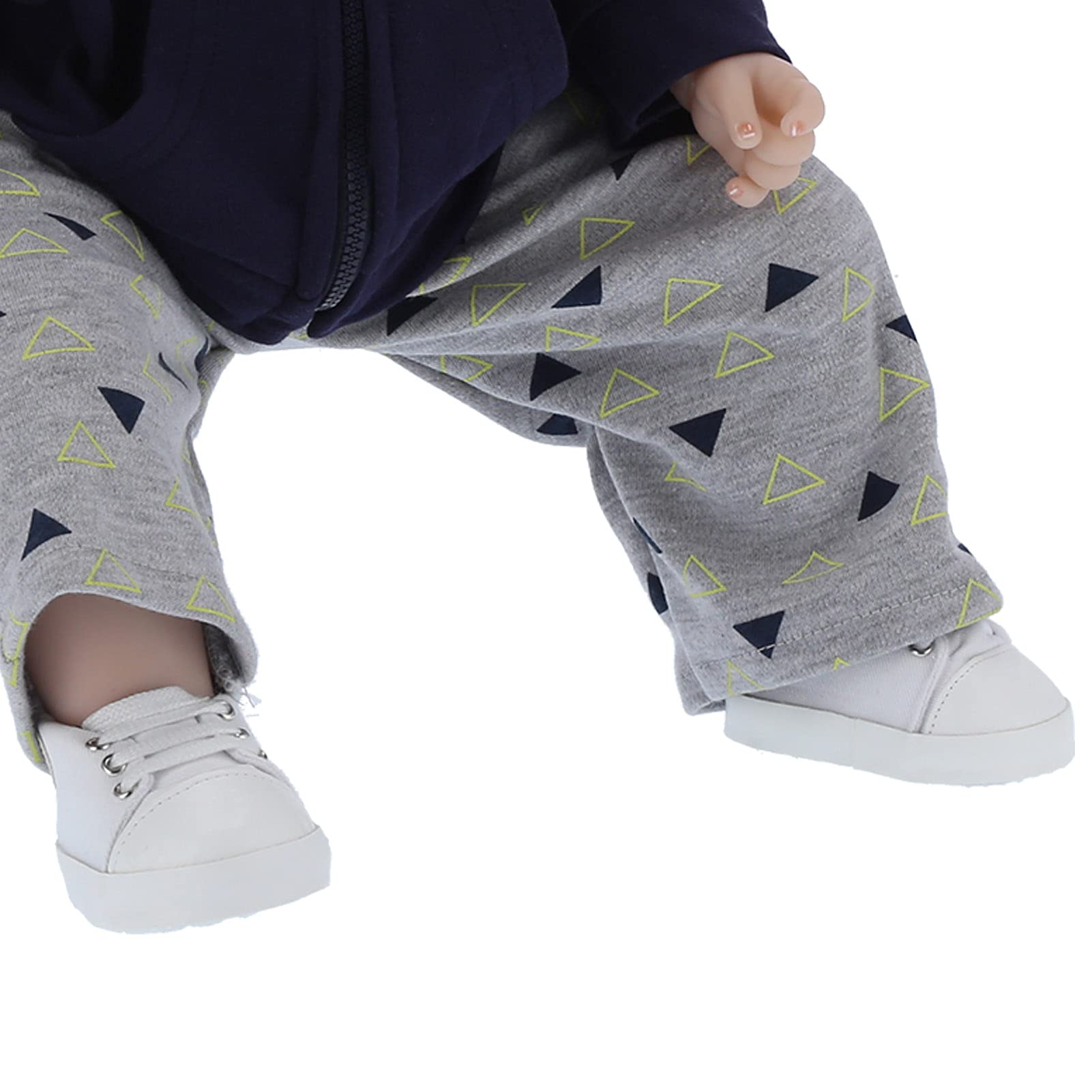Cryfokt Śliczne, Realistyczne 55 Cm Miękkie Ciało Reborn Laleczka Bobas na Prezent Urodzinowy dla Dzieci Zabawka, Lalka Winylowa do Udawania Zabaw, Odpowiednia dla Ubranek Dzieci w Wieku 0-3 Miesięcy