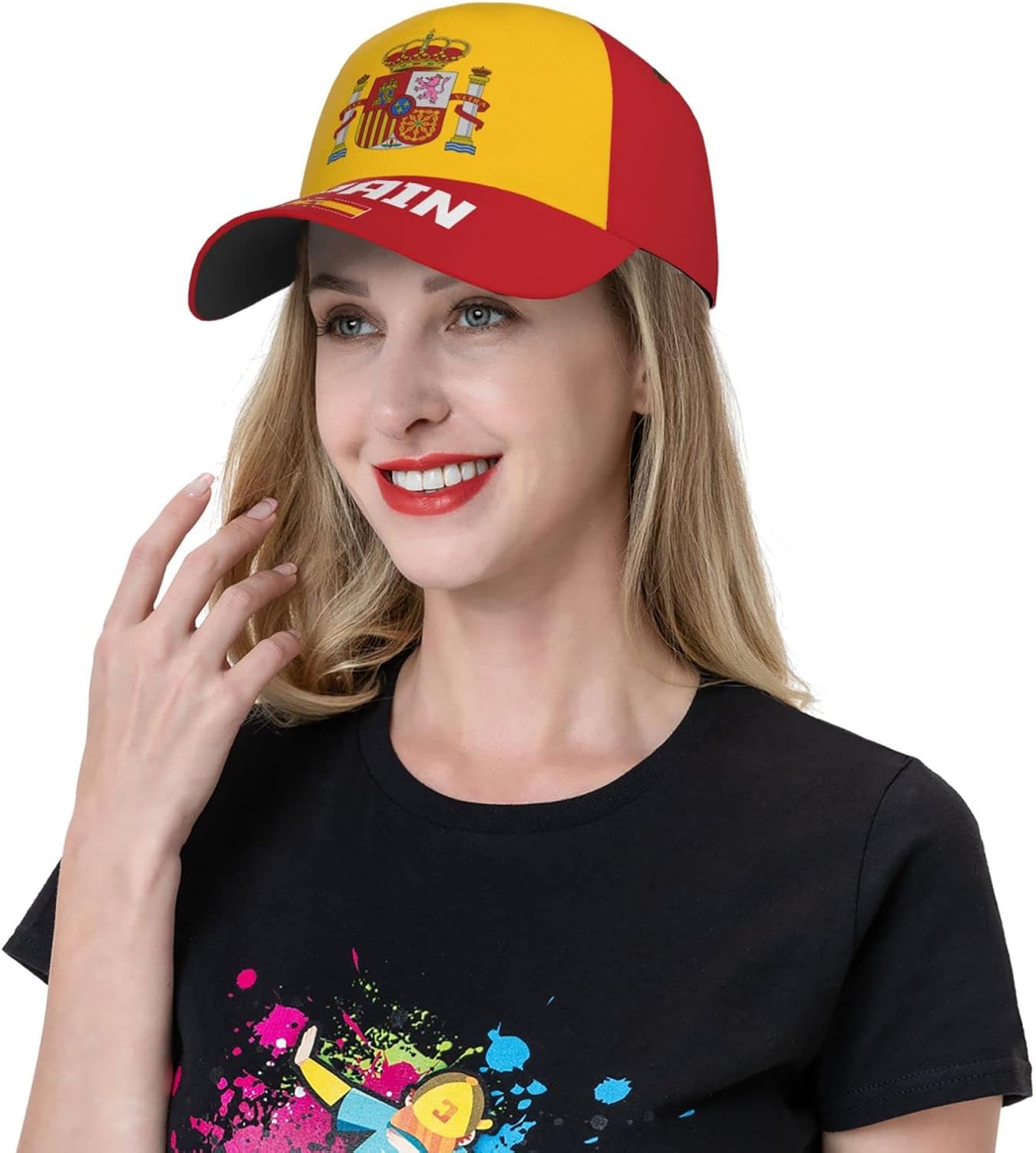 Spain Flag Cool Spanish Baseball Cap 3D Full Print Adult Unisex Adjustable Hat Soccer Patriotic Caps - Image 7