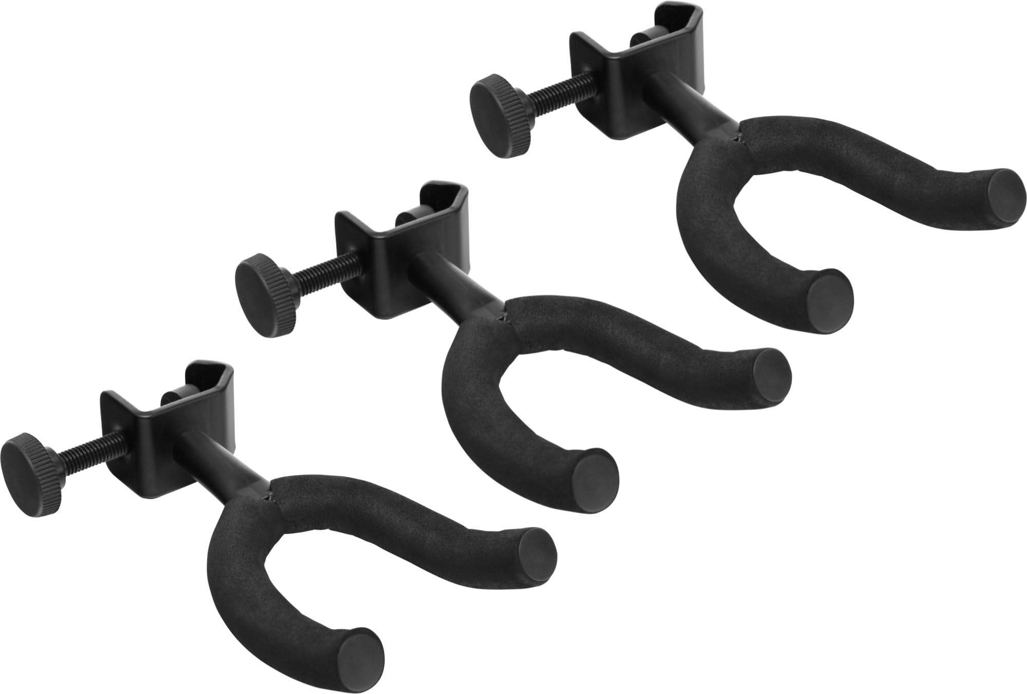 Support Guitare à Fixer Sur Pied De Micro - Pour Tube Jusqu'à 20 Mm, Fourche 5,5 Cm - Noir