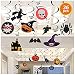 SILVIA 36Pcs Halloween Swirl Ceiling Hanging Decoration Window and Door Decoration Witch Bat Pumpkin Spider Skull Halloween Home Decorations for Party\Kids Room\Bar