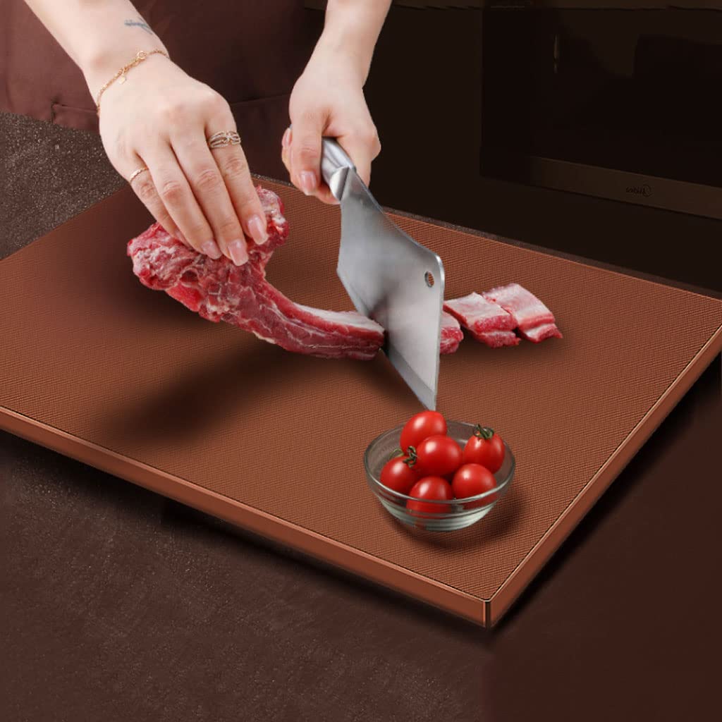 Planche à découper double face Gardeneea épaisse et surdimensionnée pour cuisine