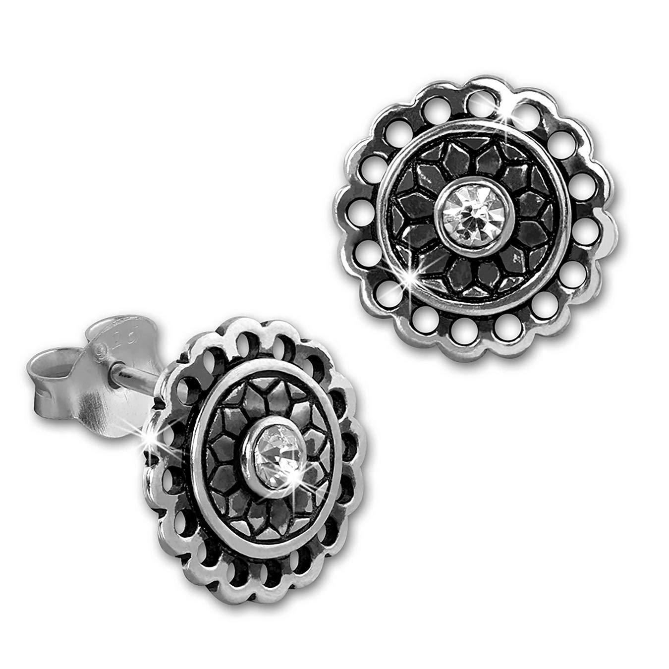 Orecchini Donna SilberDream – Argento 925 Con Zirconi Bianchi – Sdo8 517 W