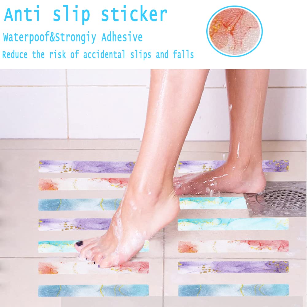 Pegatinas Antideslizantes Para Ducha - 10 Unidades, Autoadhesivas, Superficie Segura PEVA
