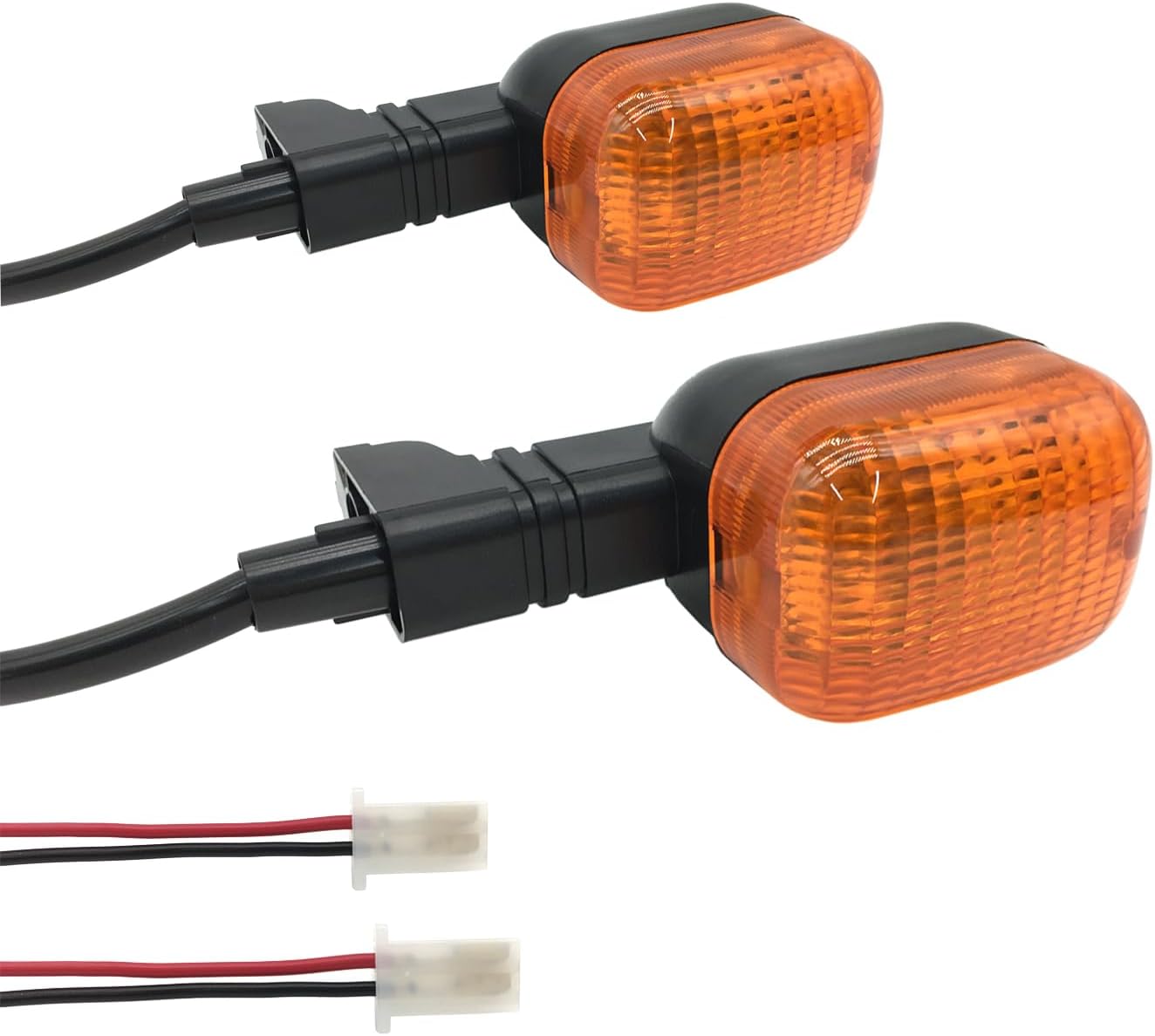 2Pcs Rear Motorcycle turn signals Winker Indicators light for Yamaha BWS 50 100 125 ZUMA/50F/50 FX ZUMA 125 (Amber)