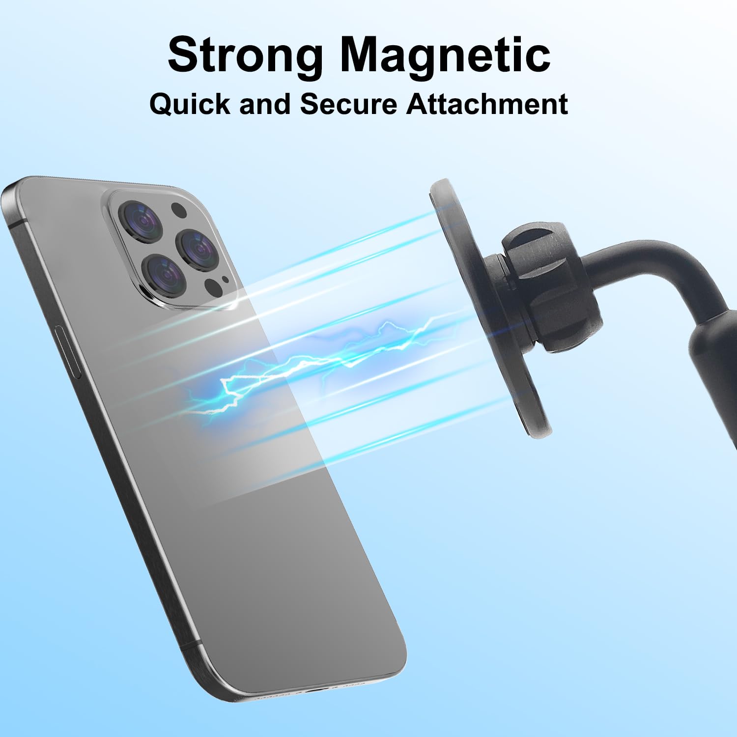 59" Magnético Golf Selfies Palo Trípode Compatible con iPhone,Ajustable Aluminio Teléfono Trípode Monopié Punta Tierra Golf Swing Entrenamiento Compatible con GoPro Cámaras Vídeo Grabación