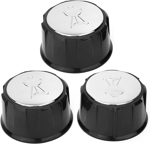 Miniatura 7 de only fire Perillas de quemador, 3 perillas de control de gas de repuesto para Weber Spirit serie 300 con controles delanteros superiores (años 2013