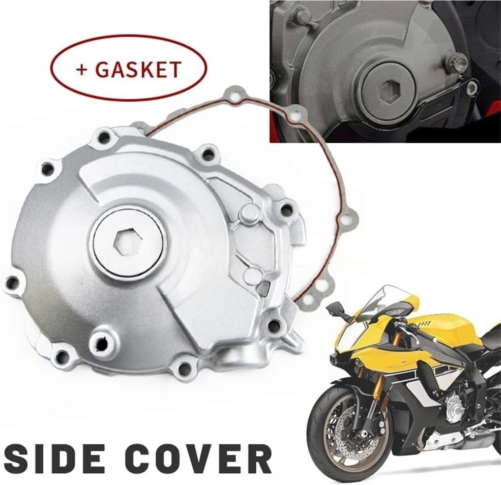 Stator Generator Cover Aluminum Left Engine Stator Cover Crank Case for YZF R1 R1S R1M YZFR1 2015 2016 2017 2018 2019 2020 2021