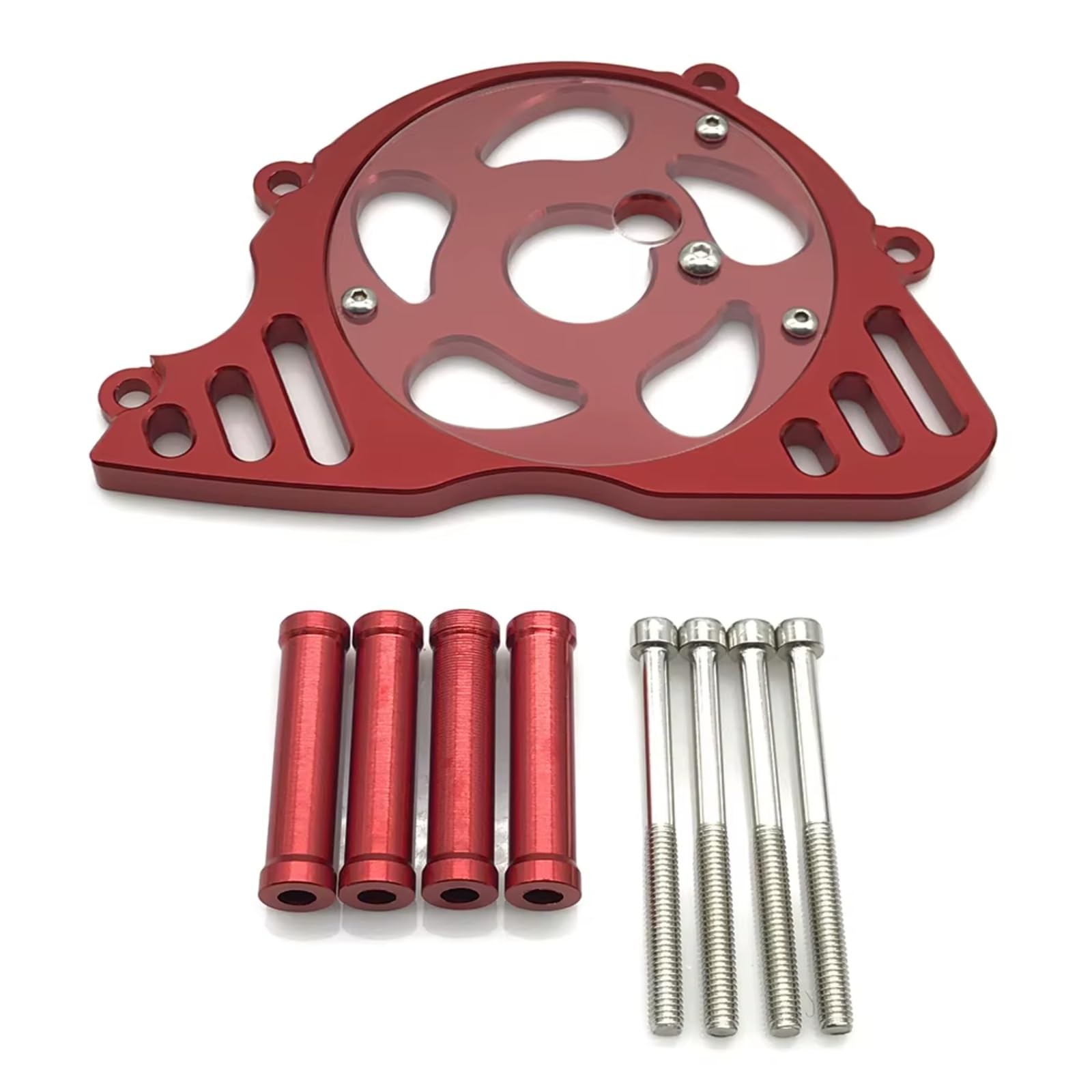 Copricatena per coperchio pignone moto per per Z1000 Coperchio pignone moto | Protegge dagli schizzi di sabbia e fango garantendo una guida stabile anche sotto la pioggia(Red)