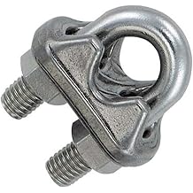 elik Halat Klemensi 12 mm 2 Adet Galvaniz Kaplama Civatal  Somunlu Ba lama Sabitleme Aparat