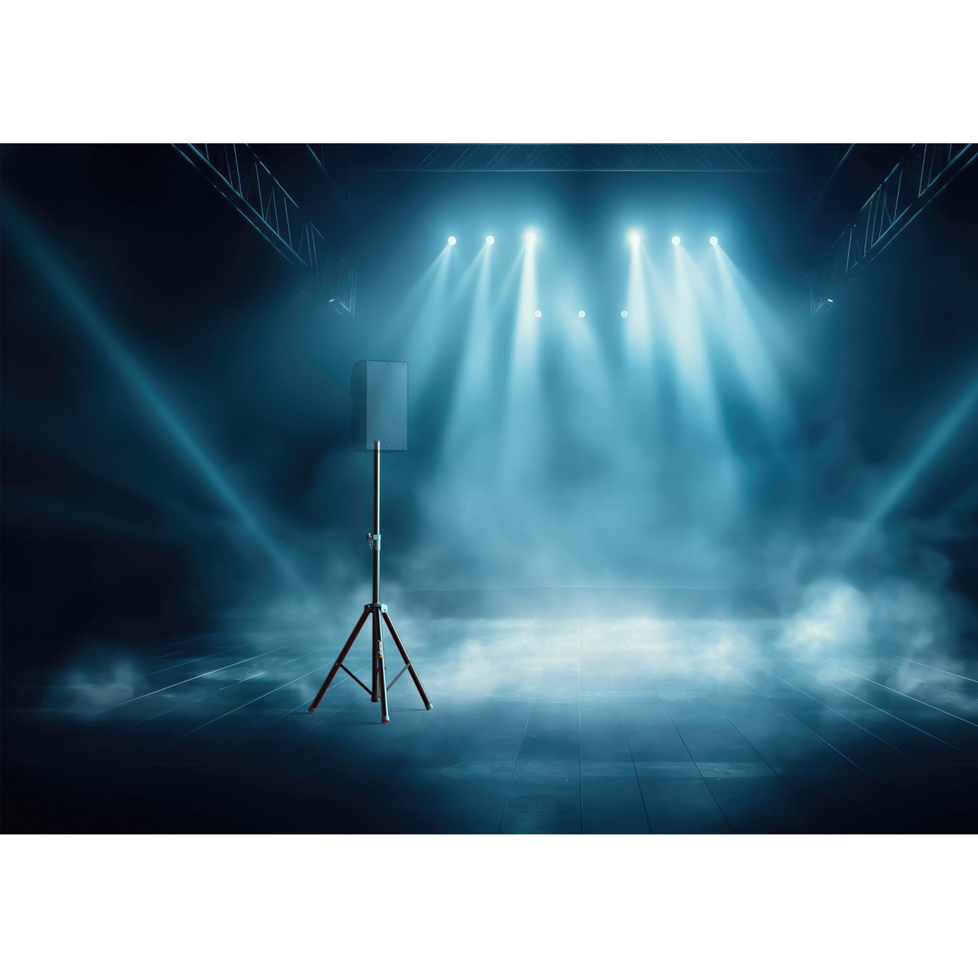 Audibax Neo 121 Supporto per Altoparlanti Professionale Treppiede Pieghevole Altezza Regolabile 67-115 cm Peso Massimo 40 kg