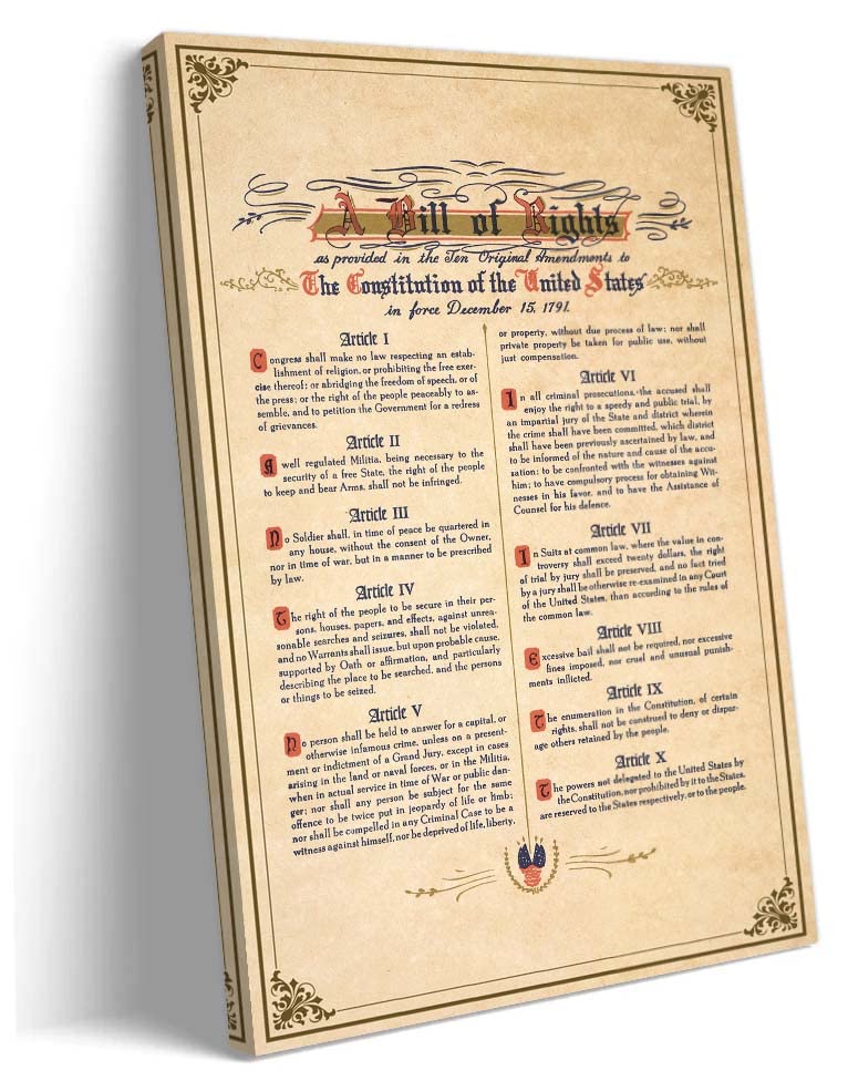 Imágenes De La Carta De Derechos De Los Estados Unidos En Inglés