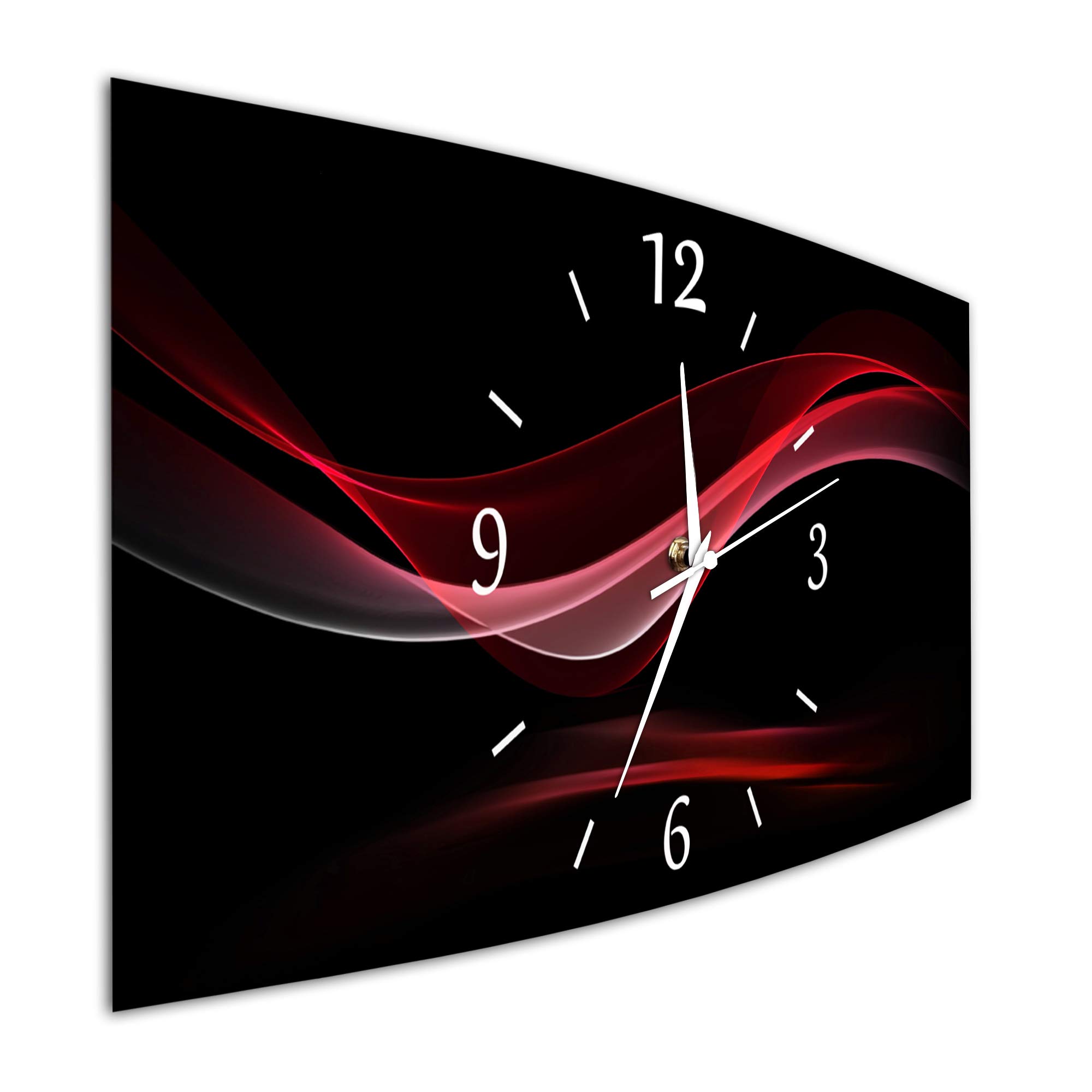 BM Funk Quarz Wanduhr Funkwanduhr Funkwanduhren Funkuhr Funkuhren kein Ticken lautlos geräuschlos leise modern ohne Tickgeräusche groÃŸ XXL Wohnzimmer Küche 9589-1a WZ