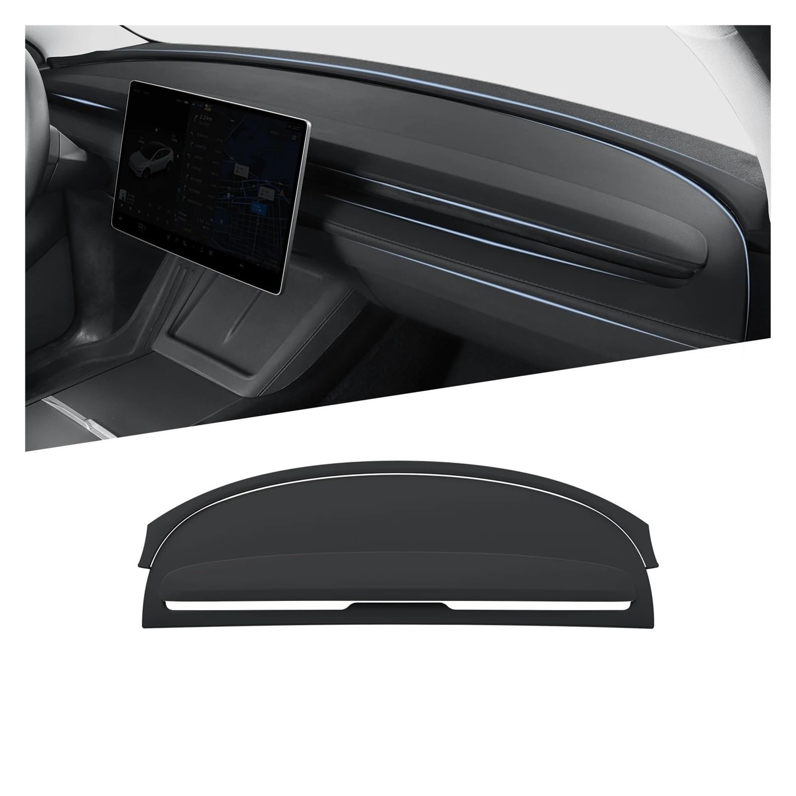 Armaturenbrett-Abdeckmatte Für Tesla Für Modell Y Für Launch Für Juniper YL 2025 2026 Auto Dashmat Dashboard Abdeckung Matte Licht-beweis Schützen Zubehör