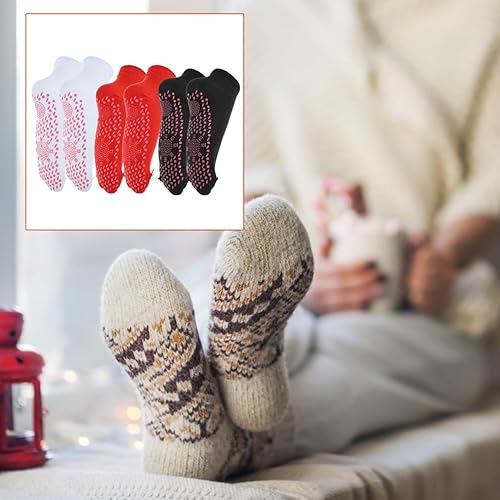 Miniatura 3 de Calcetines calefactables, 6 piezas de calcetines eléctricos magnéticos autocalentables para hombres y mujeres con batería calentada para camping,