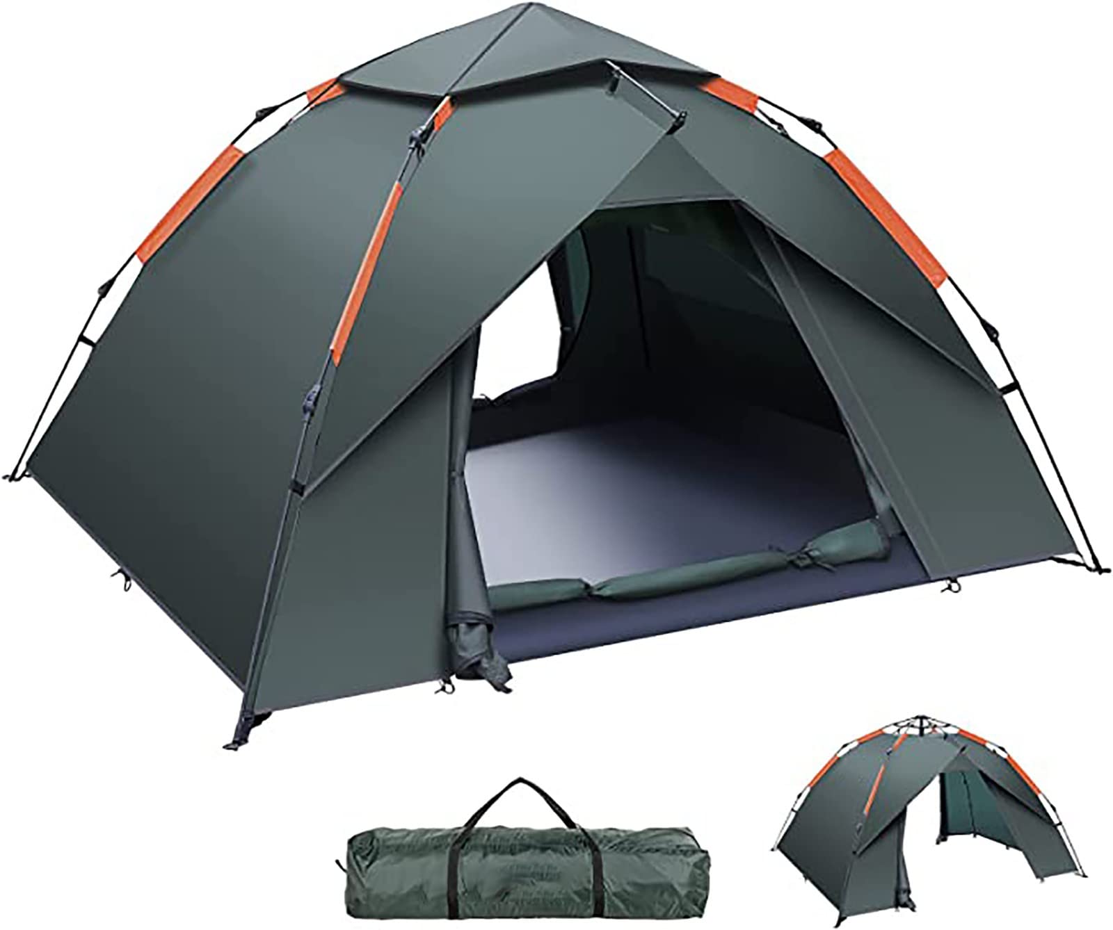 Zelt 2 und 4 Personen Camping Wasserdicht 3-4 Saison,Ultraleicht Zelte Mit Kleinem Packmaß, Kuppelzelt Sofortiges Aufstellen Für Trekking, Outdoor, Festival. A Sonstiges
