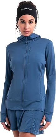 icebreaker Womens Merino 260 Quantum Long Sleeve Zip Hoodie