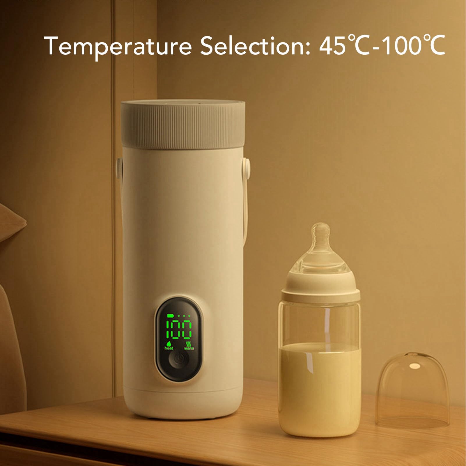 Bollitore elettrico da viaggio da 350 ml, scaldabagno portatile 4 in 1 per tè e caffè, tazza riscaldante per auto ricaricabile da 27000 mAh, per casa, in vacanza, in viaggio