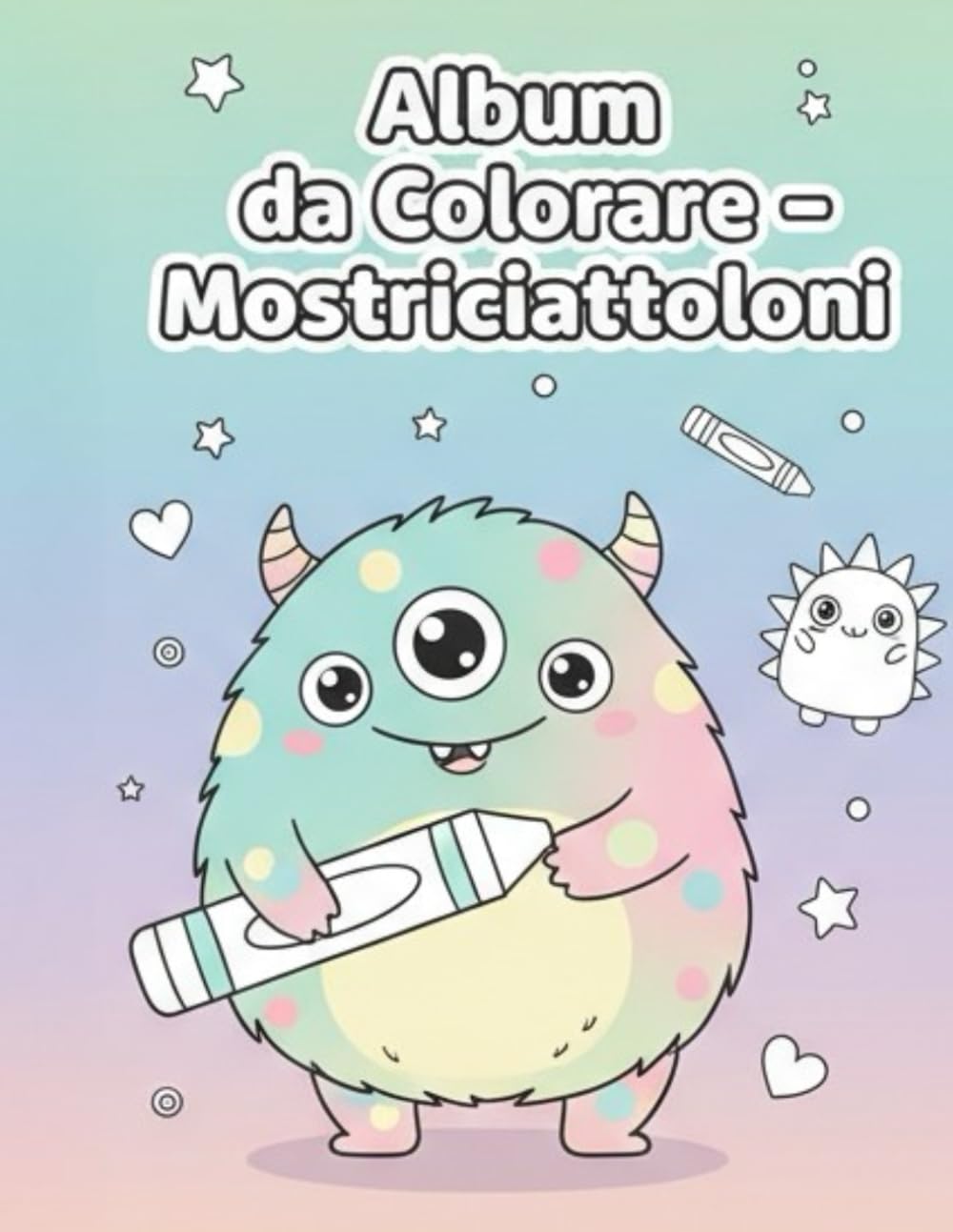 Album da colorare mostriciattoloni