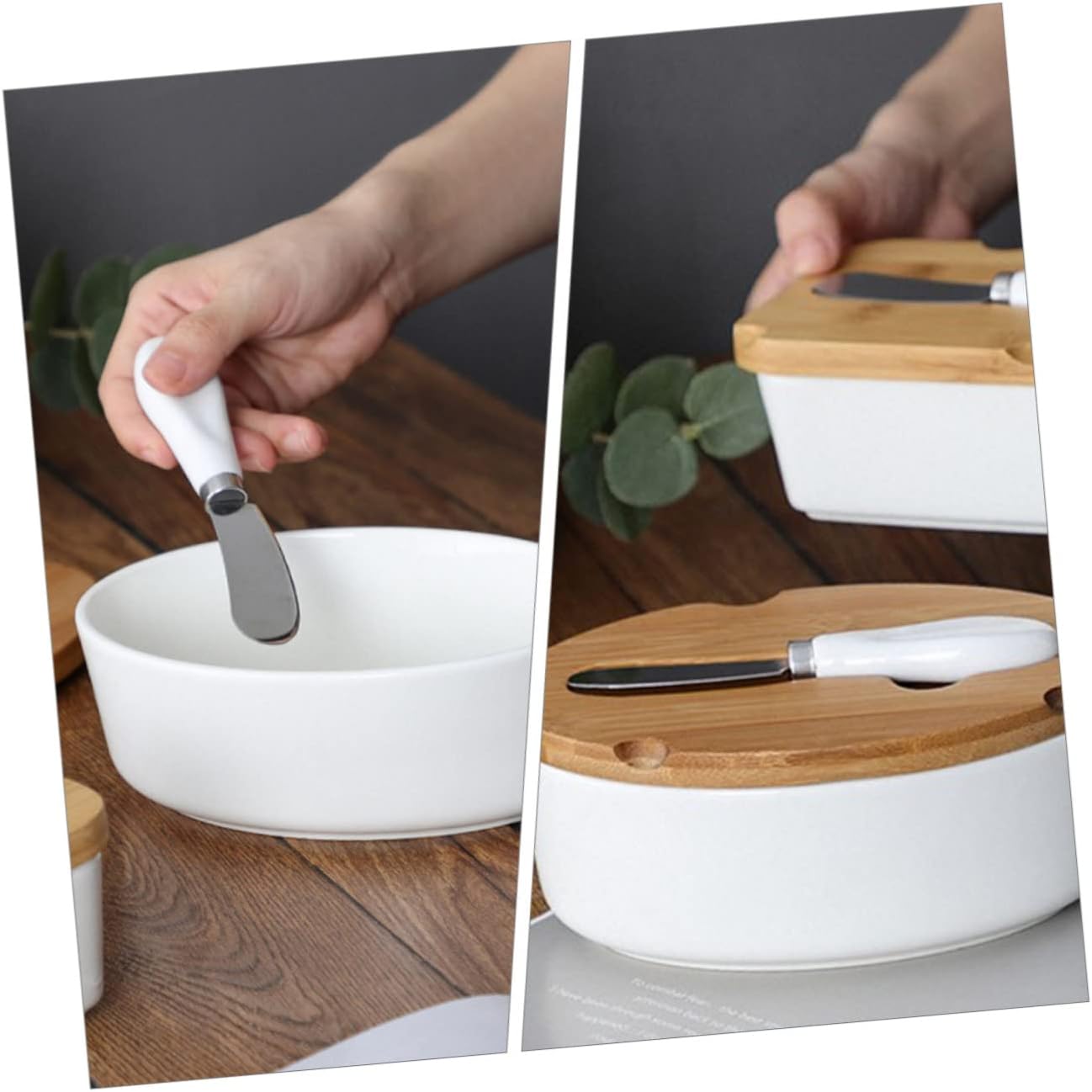 Ciieeo Ter Starter Pack Ceramic Butter Container Lid Cheese Box Butter Box Slicer Cheese Slicer Butter Storage Box