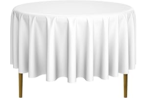 Lann's Linens Premium 90" Round Tablecloth for Elegant Dining