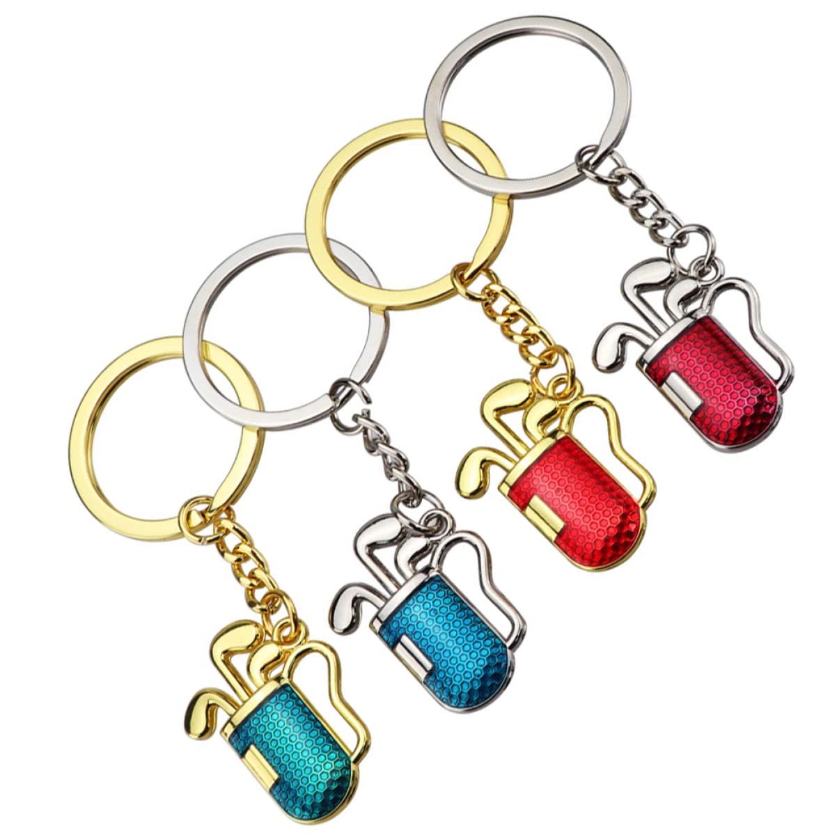 LIFKOME 12 Piezas Colgante De Llavero Bolso Llavero Carro Llavero Titular De La Llave Fob Llavero Deportivo Llavero De Regalo Llavero De Canasta De Golf Aleación De Zinc Metal Relleno