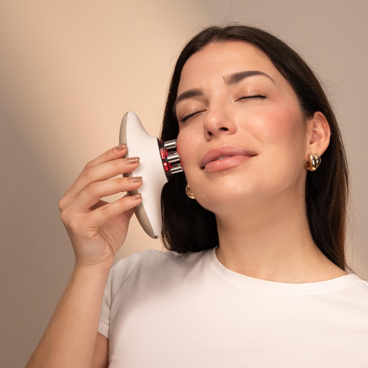 Cecotec Masseur Corporel Anti-Cellulite SkinCare Push Up Suction. 3 Modes : EMS, Corps et Visage, Fonction Succion, Lumière Rouge, 2 Têtes, 3 Intensités, Autonomie 60 mins, Arrêt Automatique