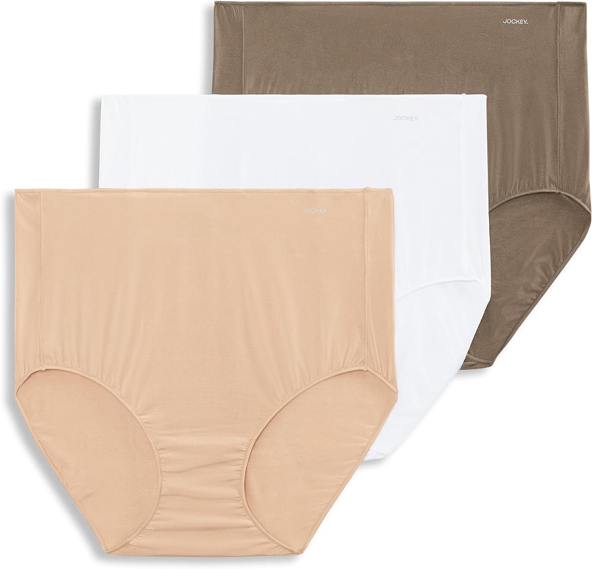 Jockey Ropa Interior para Mujer Sin Panty Line Promise Tactel Brief - Paquete de 3