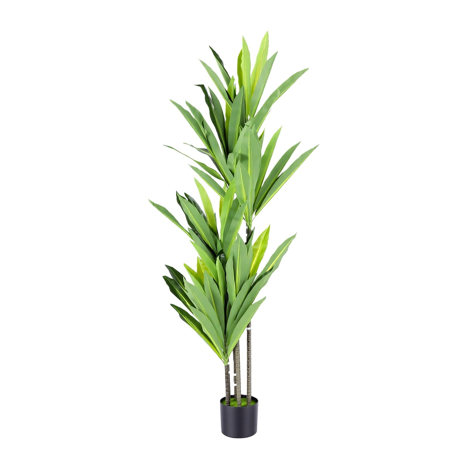 Arbre de Fer Artificiel du Brésil 4,9 Pieds avec Feuilles de Soie