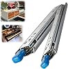 Cabinet Drawer Runners - Full Extension Heavy Duty Drawer Slides - 800mm with Lock - 120 Kg Load Capacity - Side Mounting - Ball Bearing Slides 1-Pair