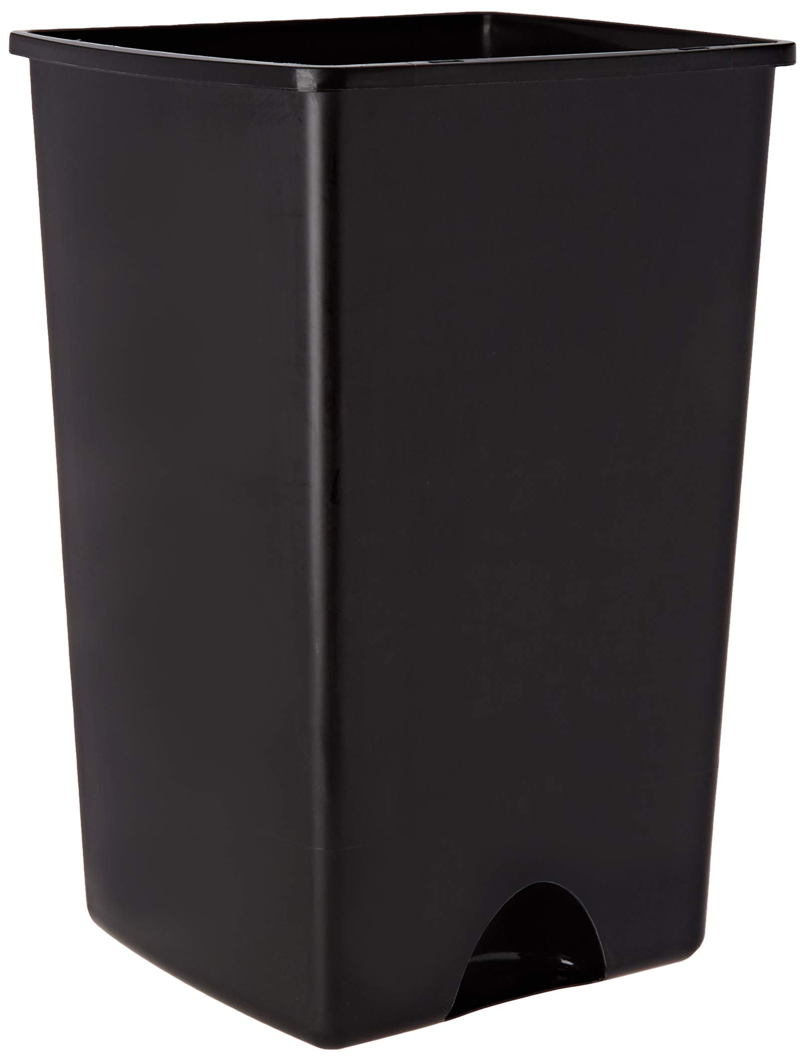 ADDIS 50L ROLL TOP PLASTIC WASTE RUBBISH BIN WITH LID - BLACK