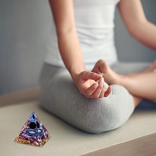 Miniatura 6 de Pirámide de orgón pirámide de cristal curativo de amatista y piedras curativas de orgonita generador de energía de cristales de protección para yoga