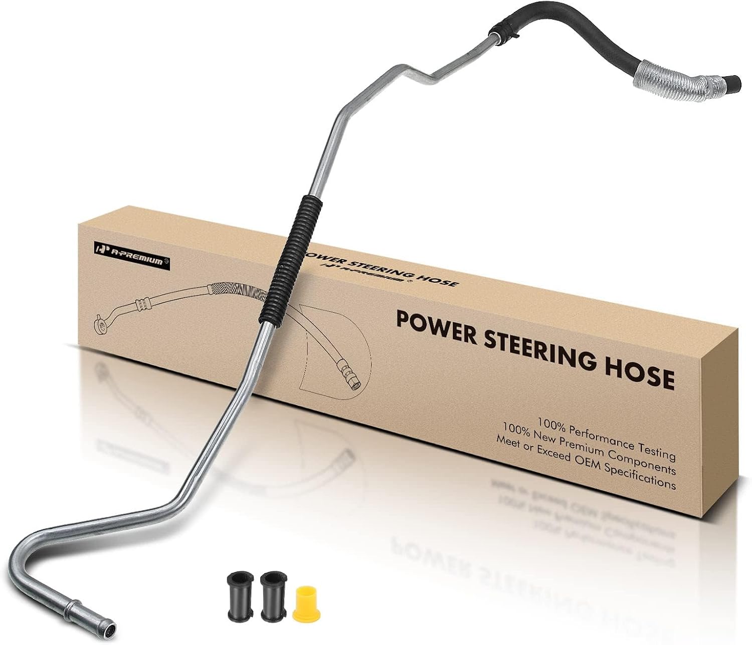 A-Premium Power Steering Return Line Hose Assembly Compatible with Toyota Camry 2007 2008 2009 2010 2011, 3.5L, Intermediate Pipe