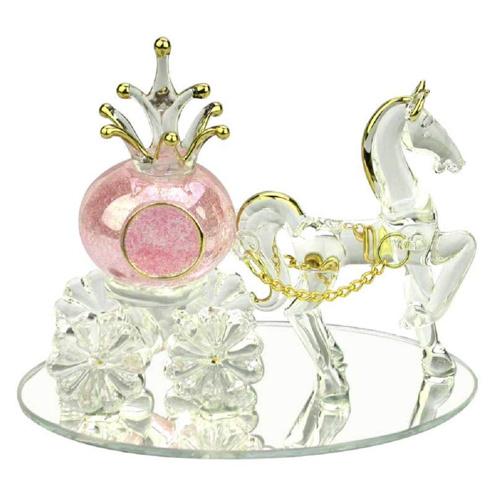 Pink/White None Wedding Engagement Gift Cinderella Pumpkin Carriage & Horse